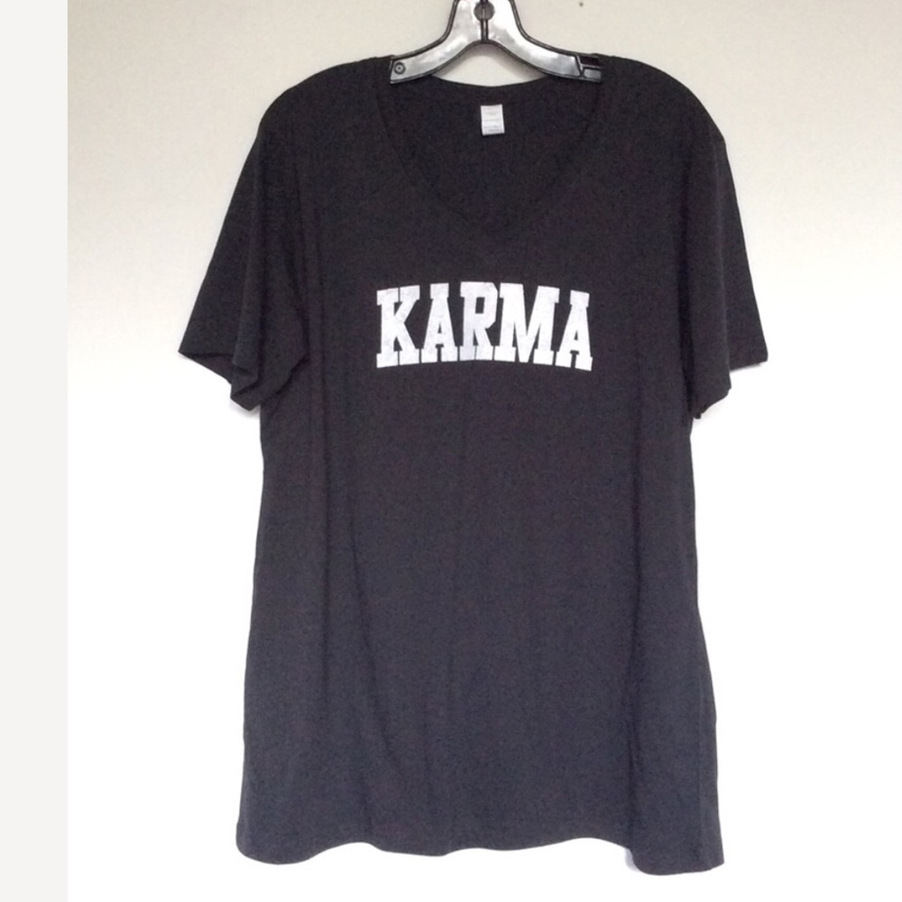 KARMA white v neck - Picture 2 of 5